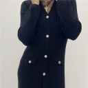 abito lungo con bottoni decorativi incanto